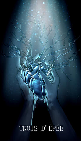 Tarot - Trois d&#39;Épée